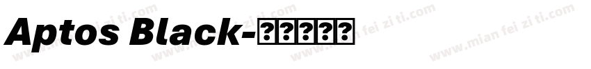 Aptos Black字体转换